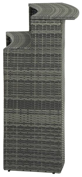 Kertre Kész Polyrattan Bárasztal - 120x55x110 cm
