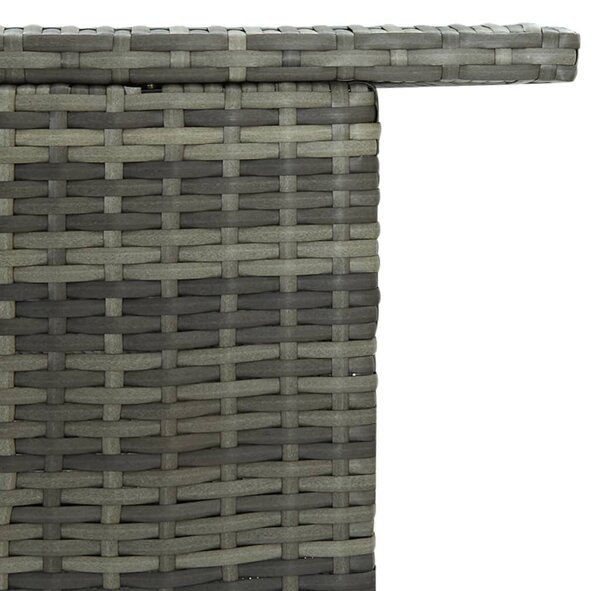 Kertre Kész Polyrattan Bárasztal - 120x55x110 cm