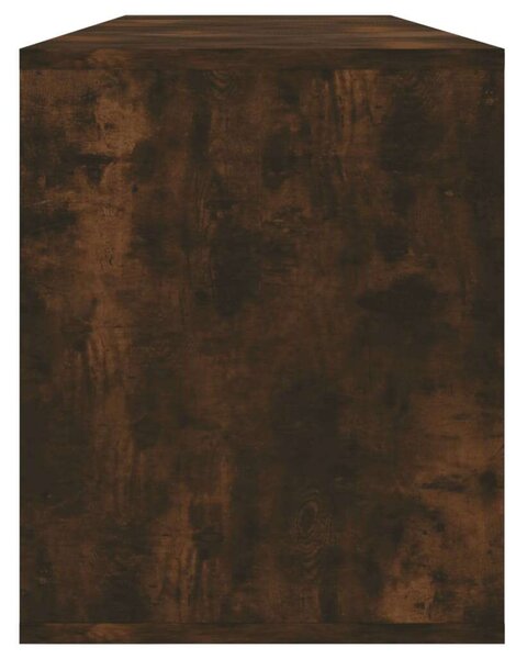 Füstös tölgyszínű forgácslap tv-szekrény 130 x 35 x 50 cm