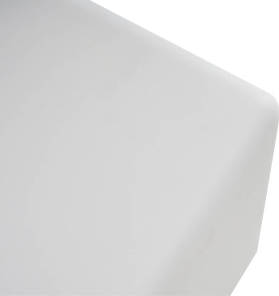 Lindby Cubara akkumulátoros LED kültéri világítás, RGB, kocka, műanyag, dimmelhető, Fehér / opál, Műanyag, Modern