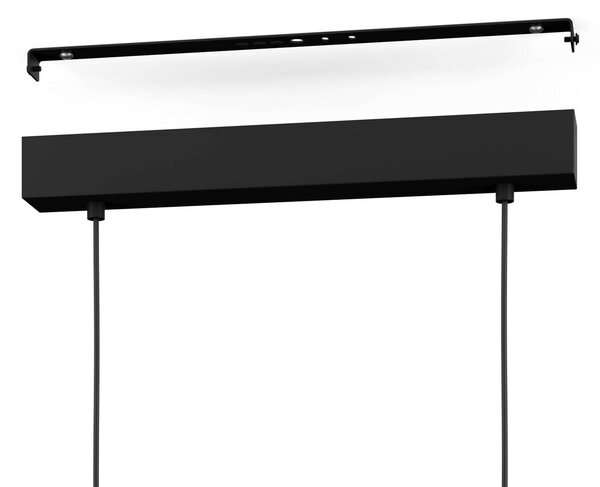 EGLO Boyal LED-es függőlámpa, barna, 101 cm hosszú, fa, 3-lámpás., Sötét fa, Nappali / Étkező, Fa