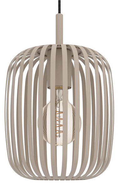 EGLO Romazzina függőlámpa, homokszínű, acél, Ø 50 cm, 5 lámpás., dimmelhető, Krém / borostyánsárga, Nappali / Étkező, fém, Modern
