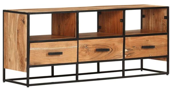 VidaXL tömör akácfa TV-szekrény 110 x 30 x 45 cm