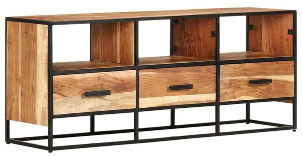 VidaXL tömör akácfa TV-szekrény 110 x 30 x 45 cm