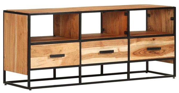 VidaXL tömör akácfa TV-szekrény 110 x 30 x 45 cm