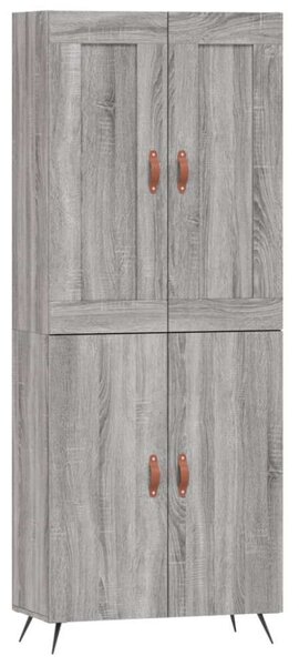 VidaXL szürke sonoma szerelt fa magasszekrény 69,5 x 34 x 180 cm