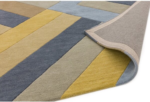 Big Zig szürke-sárga szőnyeg, 120 x 170 cm - Asiatic Carpets