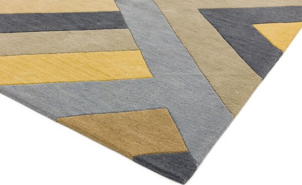 Big Zig szürke-sárga szőnyeg, 120 x 170 cm - Asiatic Carpets