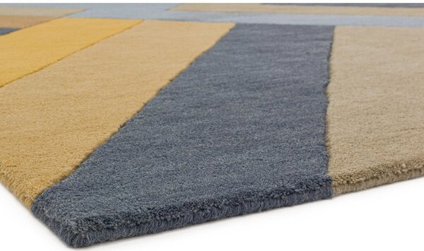 Big Zig szürke-sárga szőnyeg, 120 x 170 cm - Asiatic Carpets