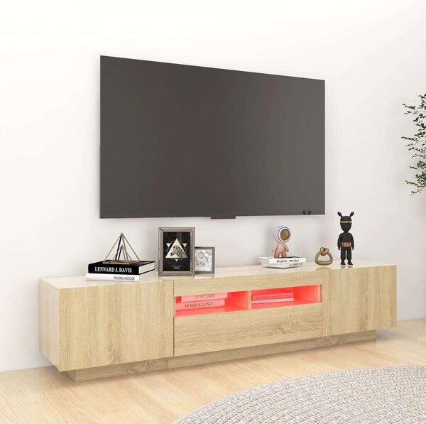 VIDAXL - Sonoma Tölgy TV Szekrény - 180 cm