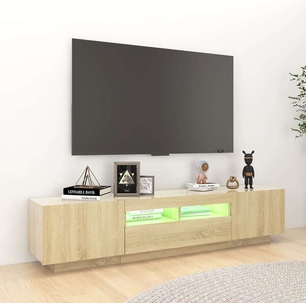 VIDAXL - Sonoma Tölgy TV Szekrény - 180 cm