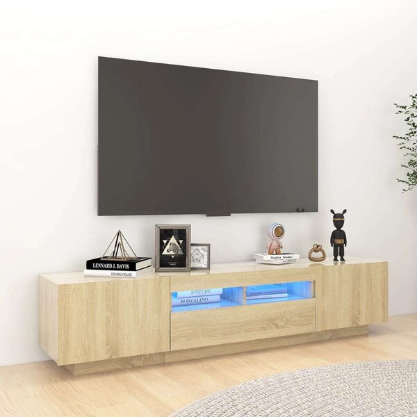 VIDAXL - Sonoma Tölgy TV Szekrény - 180 cm