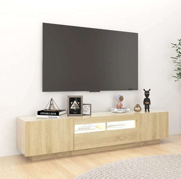 VIDAXL - Sonoma Tölgy TV Szekrény - 180 cm