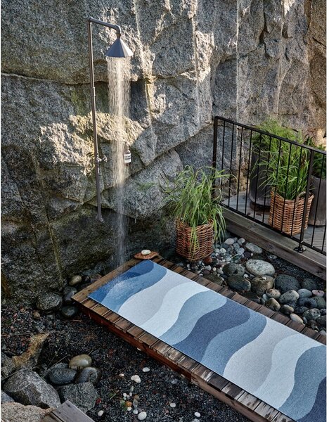 Kék kültéri-beltéri szőnyeg 70x100 cm Urvi Water – Pappelina