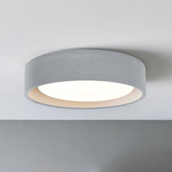 Beacon Lighting Uno mennyezeti világítás, szürke, beton, Ø 27 cm, GX53, dimmelhető, Alu / szürke / cink, Nappali / Étkező, Beton