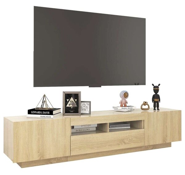 VIDAXL - Sonoma Tölgy TV Szekrény - 180 cm