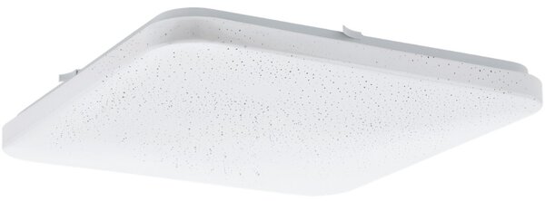 Eglo Frania-S csillám hatású mennyezeti LED lámpa, fehér, 43x43cm, 3000K, 3600lm