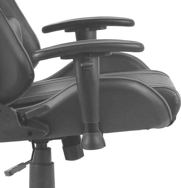 VidaXL Gamer Szék - Forgó, Fekete-Szürke PVC