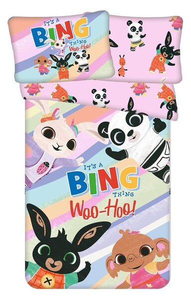 Pamut gyerek ágyneműhuzat babaágyhoz 100x135 cm Bing "It's a thing" – Jerry Fabrics