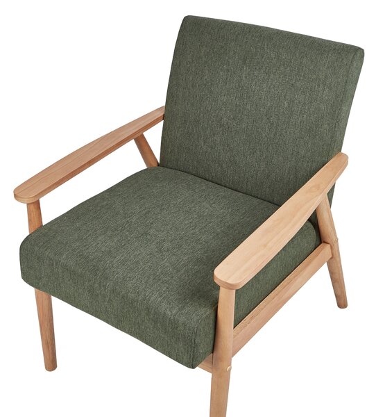 Fotel ESRUM Világosbarna/ Zöld