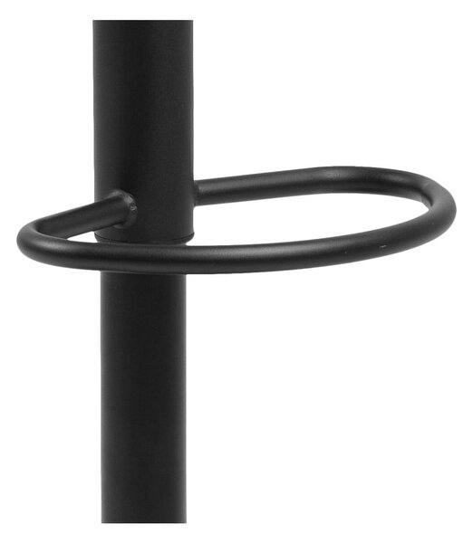 Fekete fém állítható magasságú bárszék (ülésmagasság 59 cm) Finch – Actona