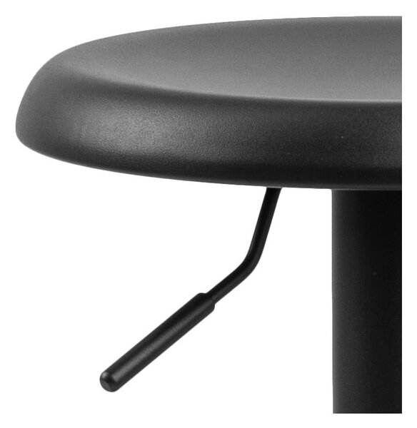 Fekete fém állítható magasságú bárszék (ülésmagasság 59 cm) Finch – Actona