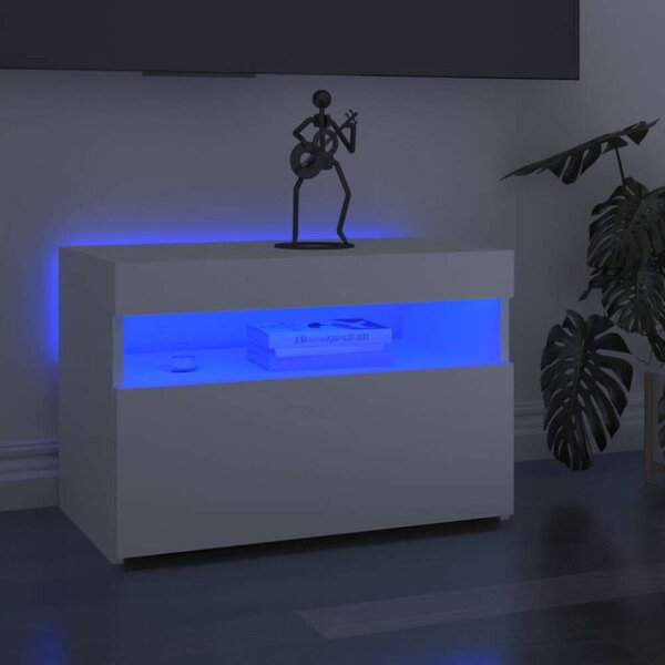 VIDAXL - Fehér LED-es TV-szekrény szett - 2 db - 60x35x40 cm