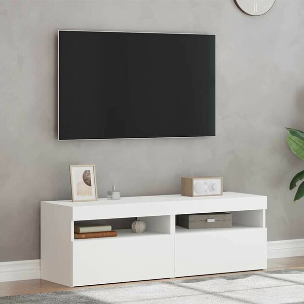 VIDAXL - Fehér LED-es TV-szekrény szett - 2 db - 60x35x40 cm