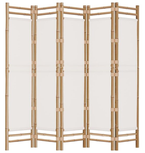 Bambusz Térelválasztó - 5 Panel - 200cm
