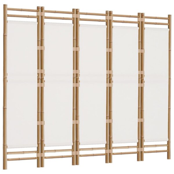 Bambusz Térelválasztó - 5 Panel - 200cm