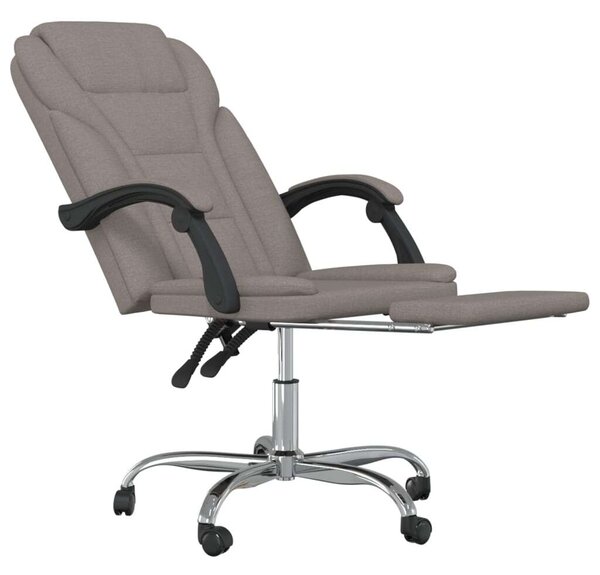 Ergonomikus Dönthető Irodaszék Lábtartóval - Szövet - Bézs