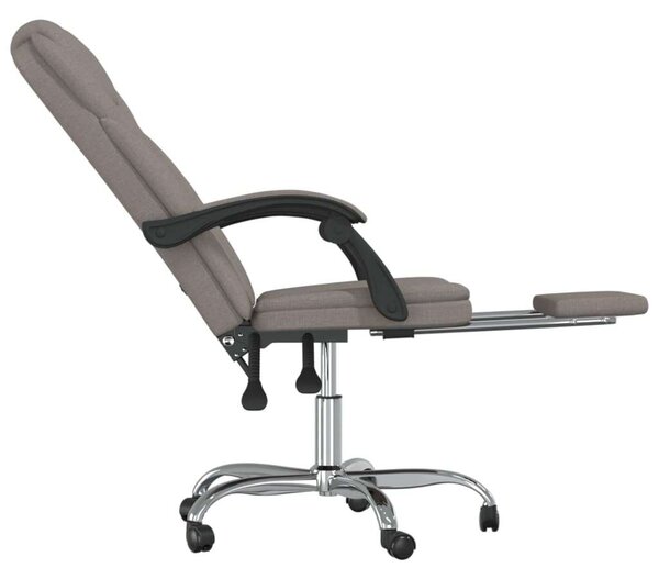 Ergonomikus Dönthető Irodaszék Lábtartóval - Szövet - Bézs