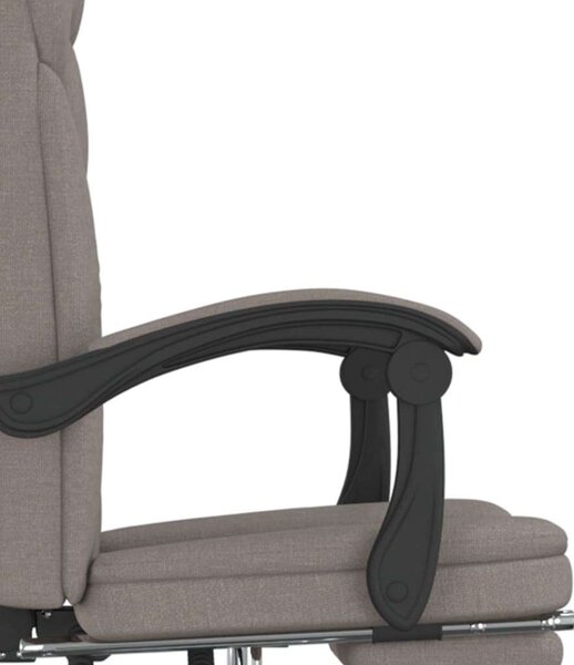 Ergonomikus Dönthető Irodaszék Lábtartóval - Szövet - Bézs