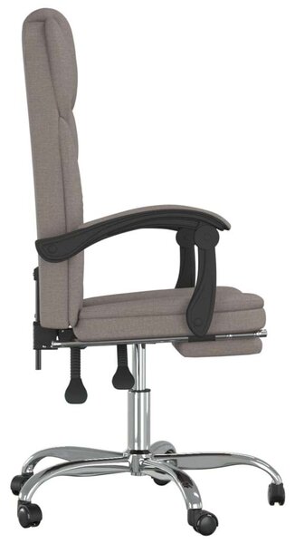 Ergonomikus Dönthető Irodaszék Lábtartóval - Szövet - Bézs