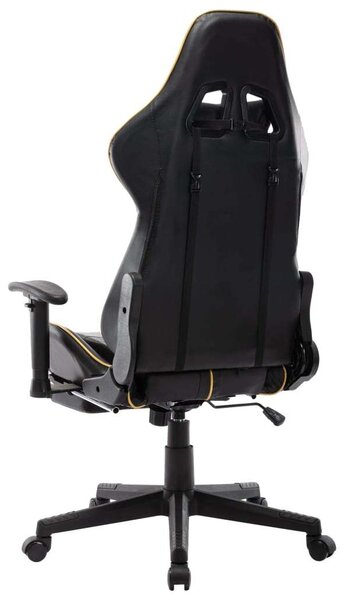 Xtreme Race Gamer Szék - Fekete/Arany - Lábtámasszal