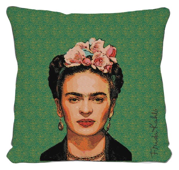 Frida zöld párna, 45 x 45 cm - Madre Selva