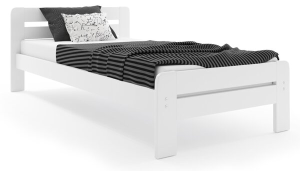 DALLASO ágy, 90x200, fehér