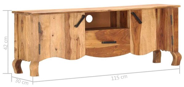 Sheesham Fa TV-Szekrény - 115x30x42 cm