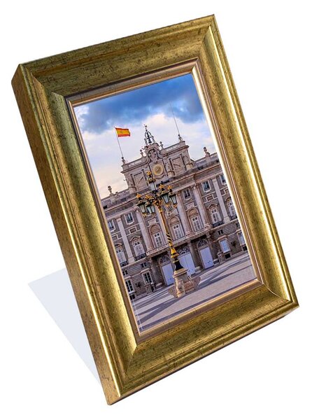Madrid képkeret arany 10 x 15 cm