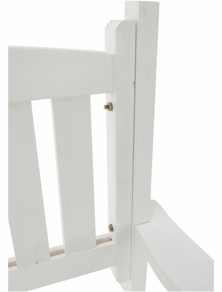 KONDELA Kerti lóca, fehér, 123,5 cm, DILKA