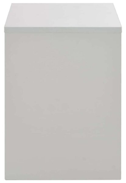 Modern Sminkasztal Szürke - Tükörrel és Ülőkével - 104x45x131 cm