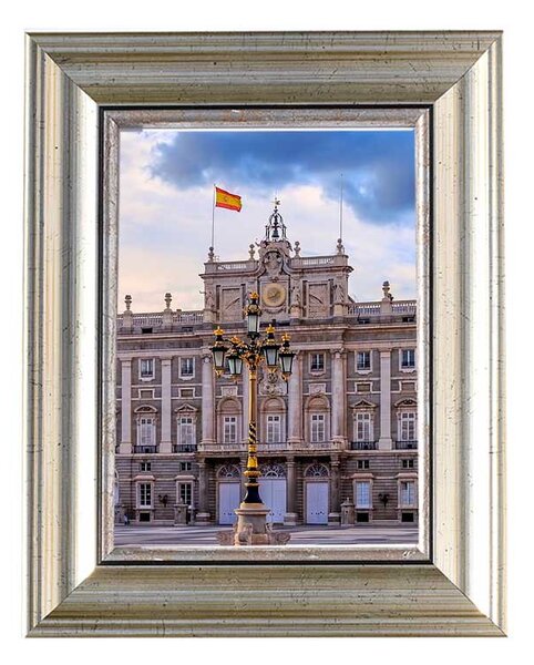 Madrid képkeret ezüst 10 x 15 cm