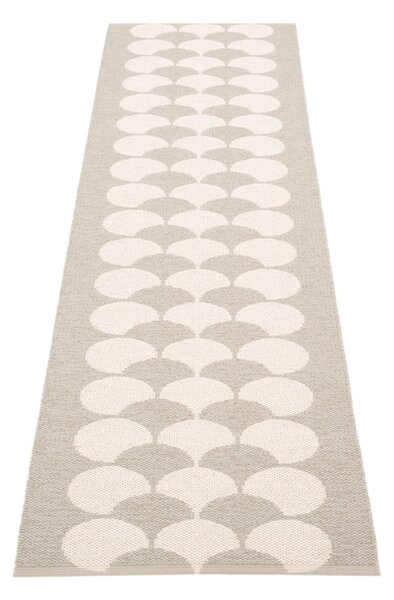 Krémszínű kültéri-beltéri futószőnyeg 70x250 cm Poppy Linen – Pappelina