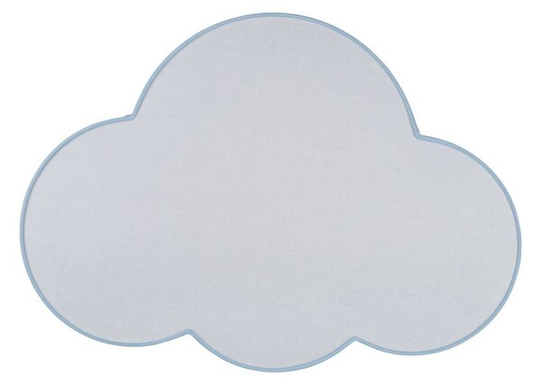 TK Lighting Mennyezeti világítás Cloud, kék, 63 cm hosszú, textil, felhő, E27, dimmelhető, Kék, Gyermekszoba, Textil / szövet / selyem, Fiatalos életstílus