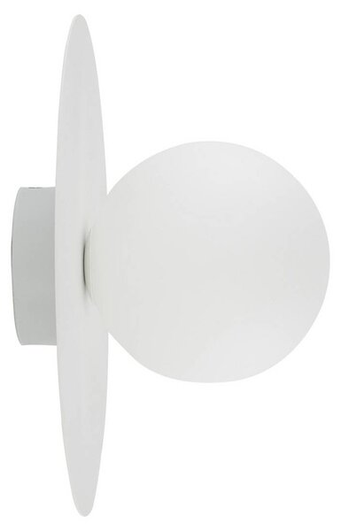 TK Lighting Pixie mennyezeti lámpa, fehér, üveg, Ø 25 cm, gömb, G9, dimmelhető, Fehér / opál, Nappali / Étkező, fém, Modern