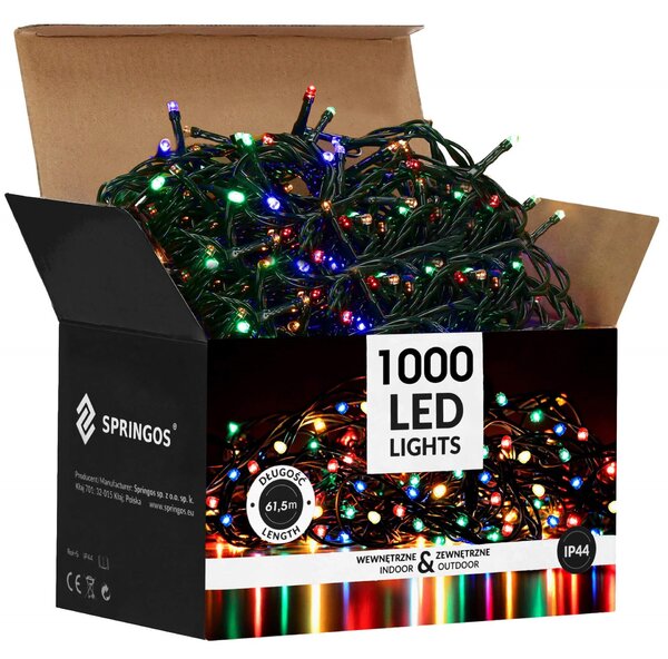 Springos karácsonyfa fények 1000 led