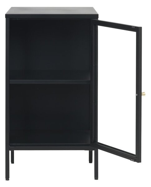 Fekete fém tálalószekrény 45x85 cm Carmel – Unique Furniture