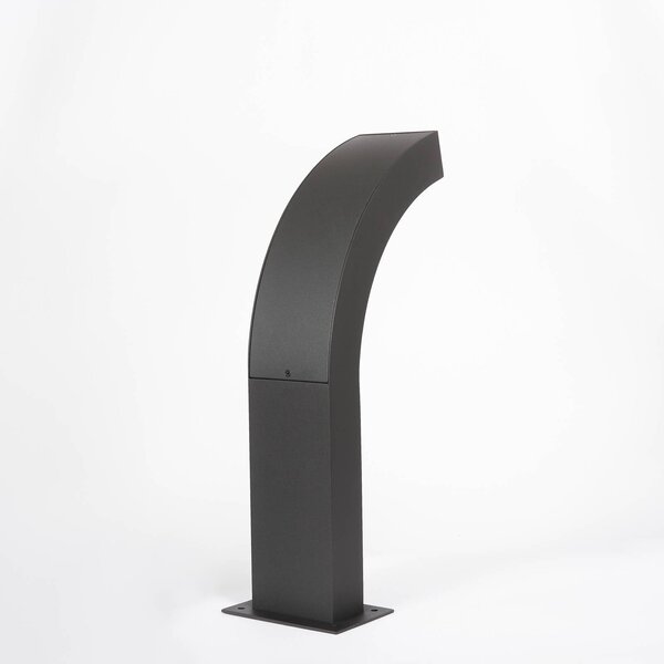 Lucande LED állványlámpa Lennik, 40 cm, antracit, fém, Fekete, Alumínium, Modern