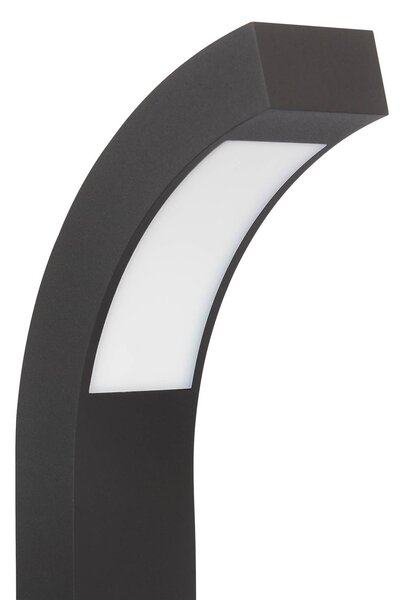Lucande LED állványlámpa Lennik, 40 cm, antracit, fém, Fekete, Alumínium, Modern