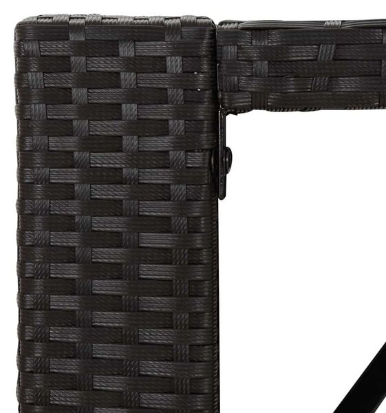 Kertbútor - Bárasztal - Polyrattan - 105x80x110cm